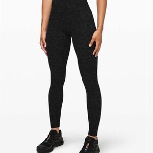Lululemon Athletica Align 28” Black Patterned Leggings